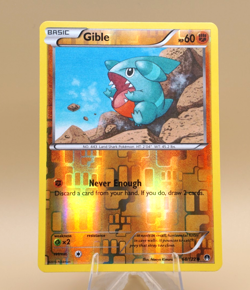 Gible | 68/122 | Common | Reverse Holo | Breakpoint | Pokemon | Excellent - Image 1