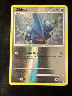 HP Pokemon Mysterious Treasures 85/123 Gible Reverse Holo - Image 1