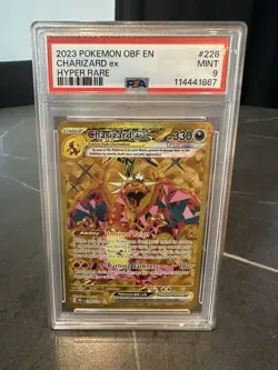 2023 Pokemon Sv03: Obsidian Flames Charizard ex 228/197 Hyper Rare Holo PSA 9 - Image 1