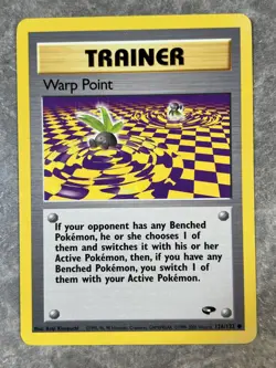 Warp Point 126/132 Pokemon TCG Vintage Trainer Gym Challenge Regular (LP) - Image 1
