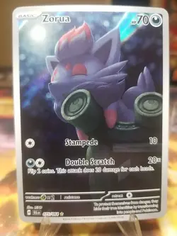 Pokemon Zorua 075/064 Sv: Shrouded Fable Illustration Rare Holo - Image 1