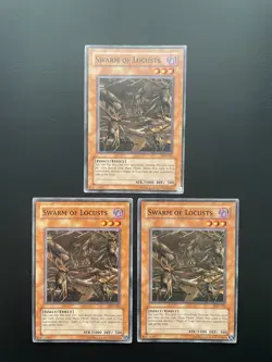 Yugioh Swarm Of Locusts PGD-022 Unlimited Edition Common LP/MP X3 - Image 1