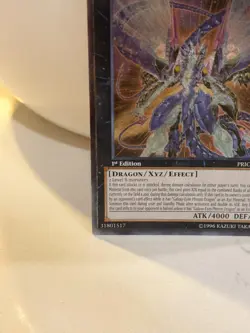 Yugioh Number 62: Galaxy-Eyes Prime Photon Dragon 1st Ed Ultimate PRIO-EN040 NM - Image 2