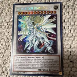 Yu-Gi-Oh! Konami Stardust Sifr Divine Dragon Secret Rare 1st Ed BLMM-EN151 - Image 1