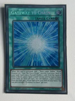 YUGIOH 1st Ed SHVA-EN058 SECRET RARE GATEWAY TO CHAOS - Image 1