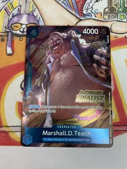 One Piece Marshall D Teach ST03-014 2023 OFFLINE REGIONAL Finalist Blackbeard - Image 1