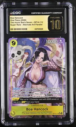 One Piece Boa Hancock OP14-112 Alt Art The Azure Sea's Seven CGC Pristine 10 - Image 1