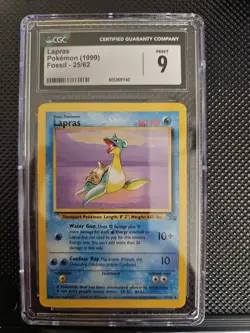 Lapras Fossil 25/62 1st Edition Non Holo Rare Pokemon Card - Image 1