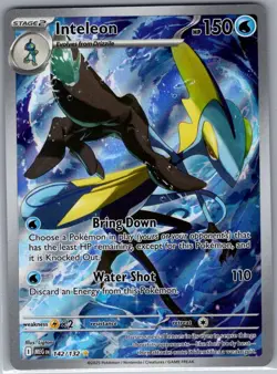 Inteleon 142/132 ME01: Mega Evolution - Pokemon Card - NM - Image 1