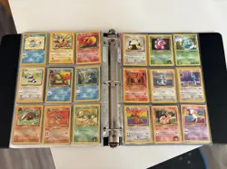 Vintage Pokemon Mix Binder Cards Base Fossil Non Holos Lot Collection WOTC - Image 1