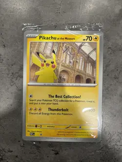 Sealed Pikachu At The Museum MEP NHM Promo Jumbo Card Pokemon Tcg - Image 1