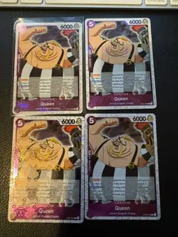 ST04-005 Queen Jolly Roger Foil PRB-01 x4 Playset One Piece Card Game - Image 1