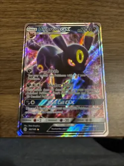 Umbreon GX 80/149 Ultra Rare SM Base Set Near Mint Pokemon Card - Image 1