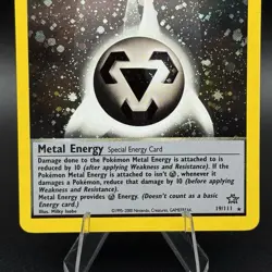Pokemon Neo Genesis TCG Metal Energy 19/111 Holo Unlimited Rare Card NM - Image 3