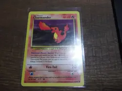 Pokemon TCG WOTC Team Rocket Charmander NON- Holo Rare Card 50/82 NM/LP - Image 1