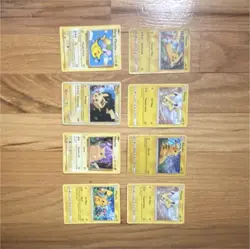 Pokemon TCG Pikachu, Flying Pikachu Card Lot - 9 Cards, Holo, Regular, English - Image 1