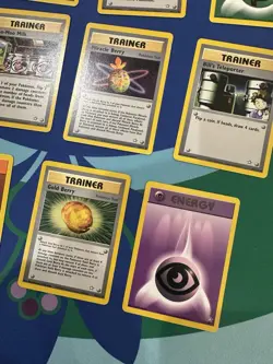 Lot Of 14 Vintage Neo Genesis Pokemon Trainer & Energy Cards Non Holo Old School - Image 5