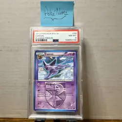 2013 Pokemon Plasma Freeze #48 Espeon Non Holo PSA 8 Card NM-MT - Image 1