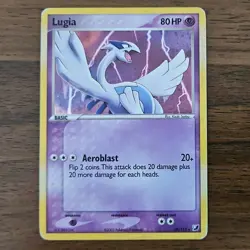 Pokemon TCG Lugia Holo Rare 029/115 Deck Exclusives Basic 2005 Aeroblast 80 HP - Image 1