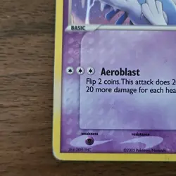 Pokemon TCG Lugia Holo Rare 029/115 Deck Exclusives Basic 2005 Aeroblast 80 HP - Image 5
