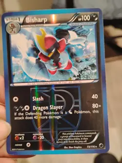 Pokemon Bisharp Team Plasma Plasma Freeze 73/116 100 HP Rare Reverse Holo - Image 1