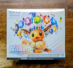 Pokemon TCG Scarlet & Violet Prismatic Evolutions ETB Elite Trainer Box Sealed - Image 1