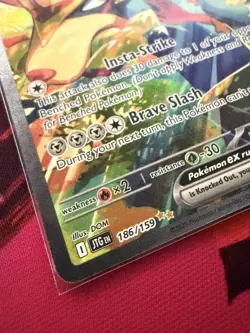 Pokemon TCG Hop's Zacian EX Full Art Holo 186/159 Journey Together SIR - Image 2