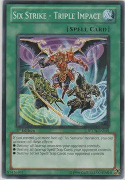 Six Strike - Triple Impact - STOR-EN049 - Common - Unlimited Edition - Lightly P - Image 1