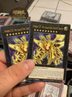 2X Number C107: Neo Galaxy-Eyes Tachyon Dragon MAGO-EN063 Maximum Gold 1st Ed - Image 1