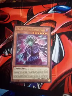 Yugioh! 1x Stare of the Snake Hair MZMU-EN003 Ultra Rare 1st Ed NM - Image 1