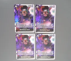 Marshall D Teach SR Op09-093 Playset ×4 One Piece TCG English - Image 1