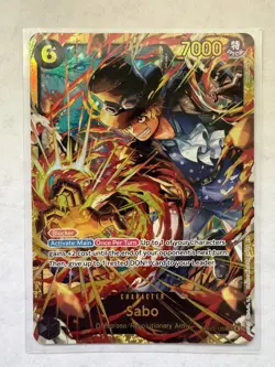 ONE PIECE Card Sabo SEC OP13-120 - Carrying on His Will ENGLISH NM - Image 1