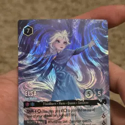 FOIL Elsa Ice Maker Top 16 Promo DLC Richmond 2/C2 VERY RARE 2 / C2 Lorcana Card - Image 3
