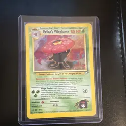 Pokemon Erika's Vileplume Gym Heroes 5/132 Holo Rare 80 HP English Card - Image 1