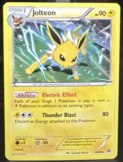 Pokemon Pokemon TCG Jolteon 26/98 XY Ancient Origins Holo Rare Card - Image 1