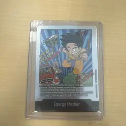Son Goku E-47 Silver Energy Marker Dragon Ball Manga Booster Card Fusion World - Image 1
