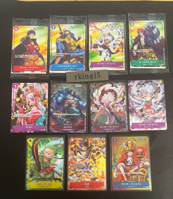 One Piece Card Game Promo set of 11 Card Luffy Zoro Law Sabo Yamato Kaido Law - Image 1