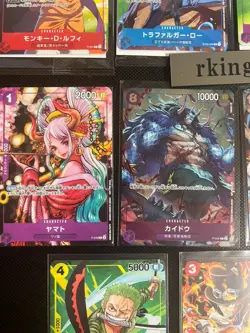 One Piece Card Game Promo set of 11 Card Luffy Zoro Law Sabo Yamato Kaido Law - Image 4