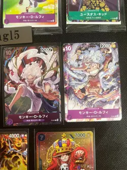 One Piece Card Game Promo set of 11 Card Luffy Zoro Law Sabo Yamato Kaido Law - Image 5