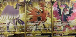 Pokemon card Galarian Articuno Zapdos Moltres V gold rare ur - Image 1
