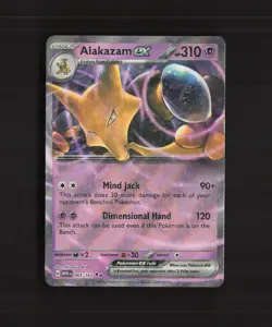 Alakazam ex 065/165 Scarlet & Violet 151 Ultra Rare Holo Pokemon Card NM - Image 1