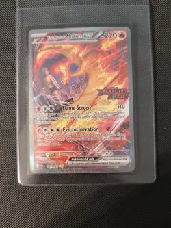 Pokemon TCG Team Rockets Moltres EX Destined Rivals Card 229/182 SIR Stamped - Image 1