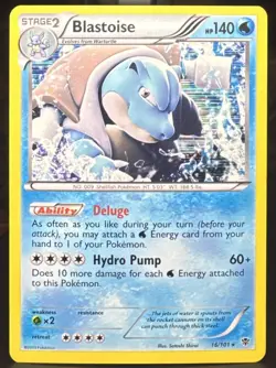 Pokemon Pokemon TCG Blastoise 16/101 Plasma Blast Holo Rare Card - Image 1