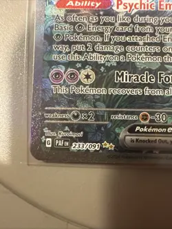 Pokemon TCG Gardevoir EX Special Illustration Rare Card 233/091 Paldean Fates - Image 3