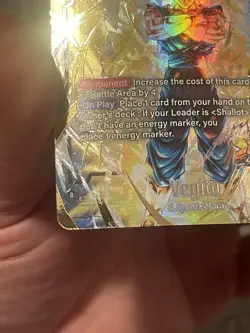 Vegito FS09-16 Bonus Pack Gold Art Promo Card Dragon Ball Legends Art MP - Image 4