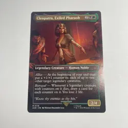 MTG Cleopatra, Exiled Pharaoh (Borderless) Normal Assassin's Creed #119 NM - Image 1