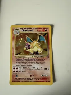 Charizard Base Set 2 Holo Rare 4/130 120 HP Pokemon Card English - Image 1