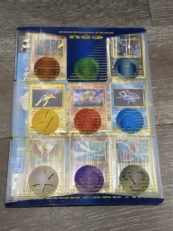 Pokemon Neo Genesis Premium File Japanese Folder with 9 Cards - Image 1