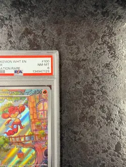 2025 POKEMON WHITE FLARE EN SIMISEAR ILLUSTRATION RARE #100 NM-MT PSA 8 - Image 2