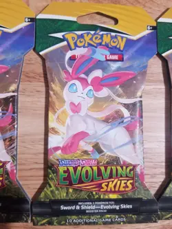 Pokemon TCG Evolving Skies Booster Pack - Sealed Lot of 4 Packs - Image 2